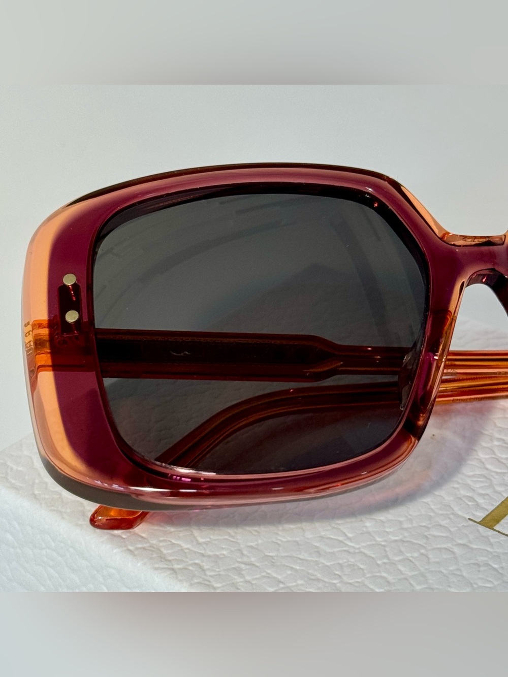 DIOR Champagne/Gold-tone, Oversized Square Sunglasses | Pristine - Picture 6 of 9